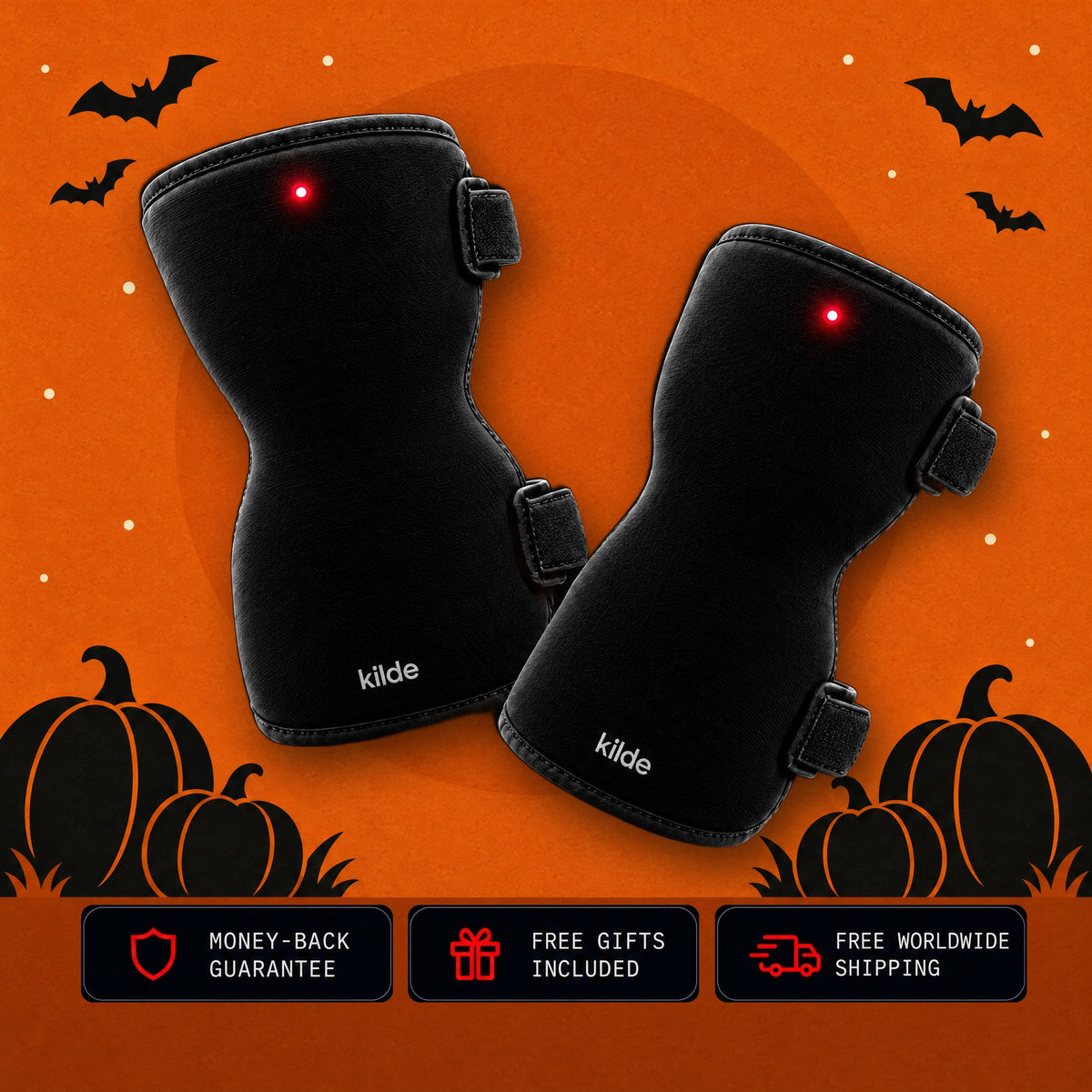 Kilde One™ — Red Light Knee Wraps for Dogs